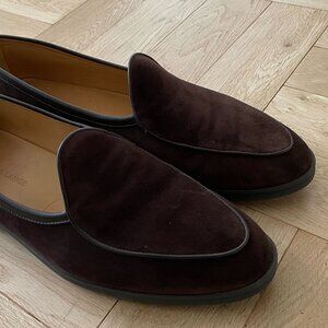 Baudoin & Lange Sagan Stride Loafer (41 EU) in Dark Brown Sueded (Dark Sole)